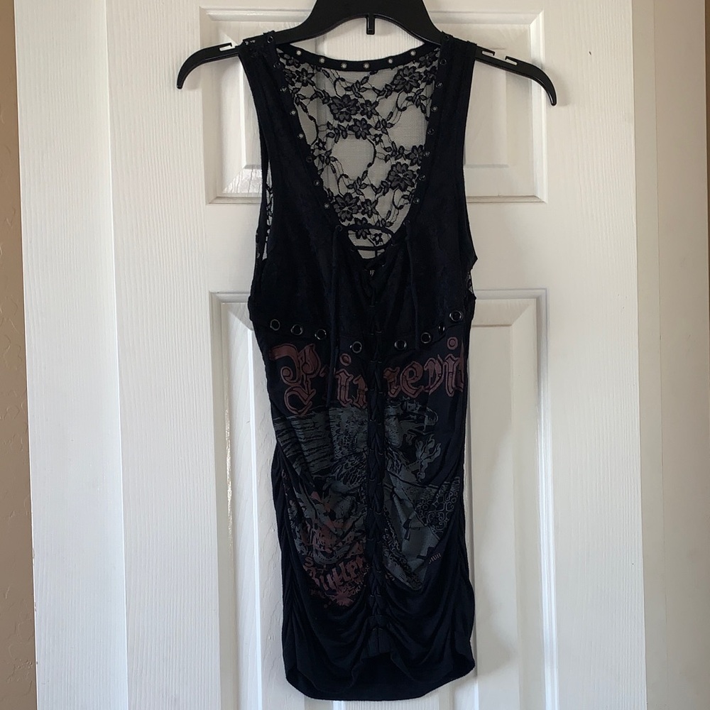 Black Lace Mini Dress